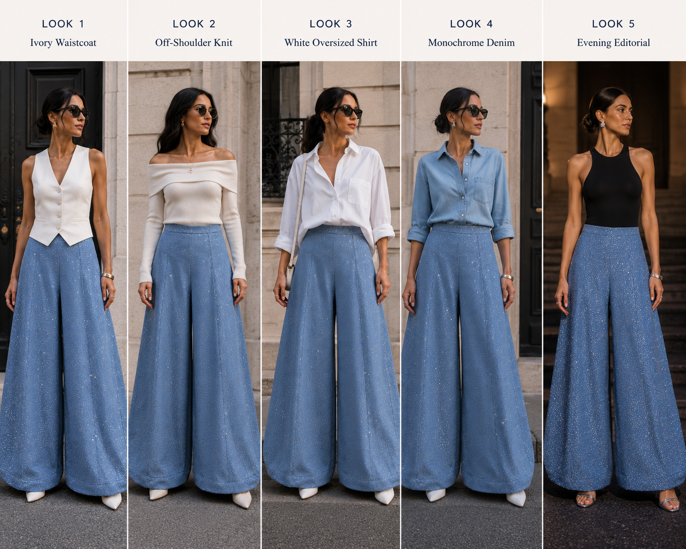 The Luna Denim Pants (Light)