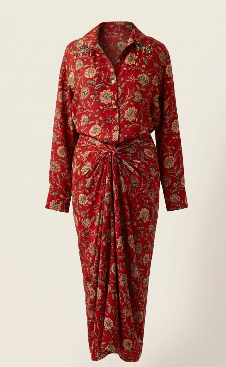 Banjara Wrap Skirt and Shirt Set