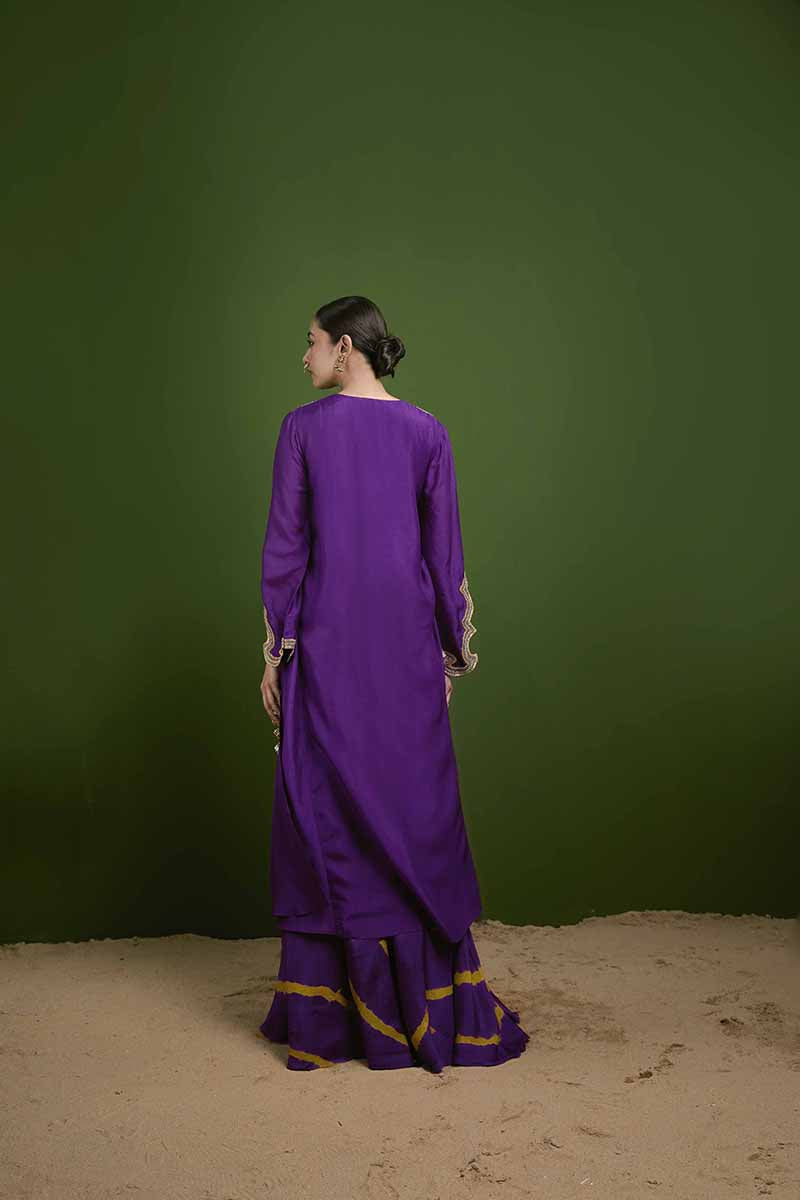 Purple Kurta Set