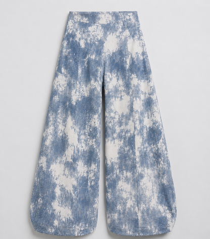 The Cloudburst Foil Denim Trousers