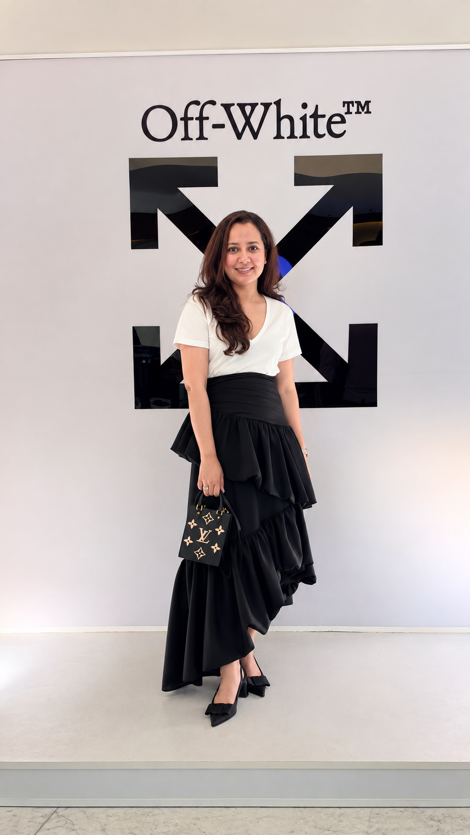 Noir Cascade Skirt