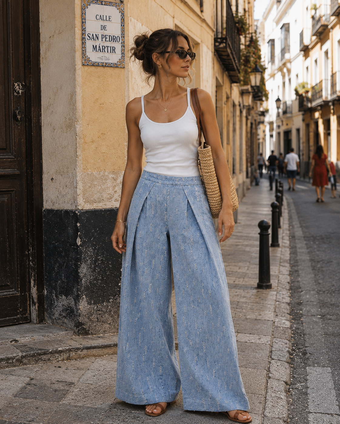 The Nomad Pleated Denim Pants