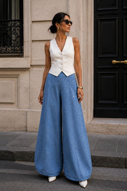 The Luna Denim Pants (Light)