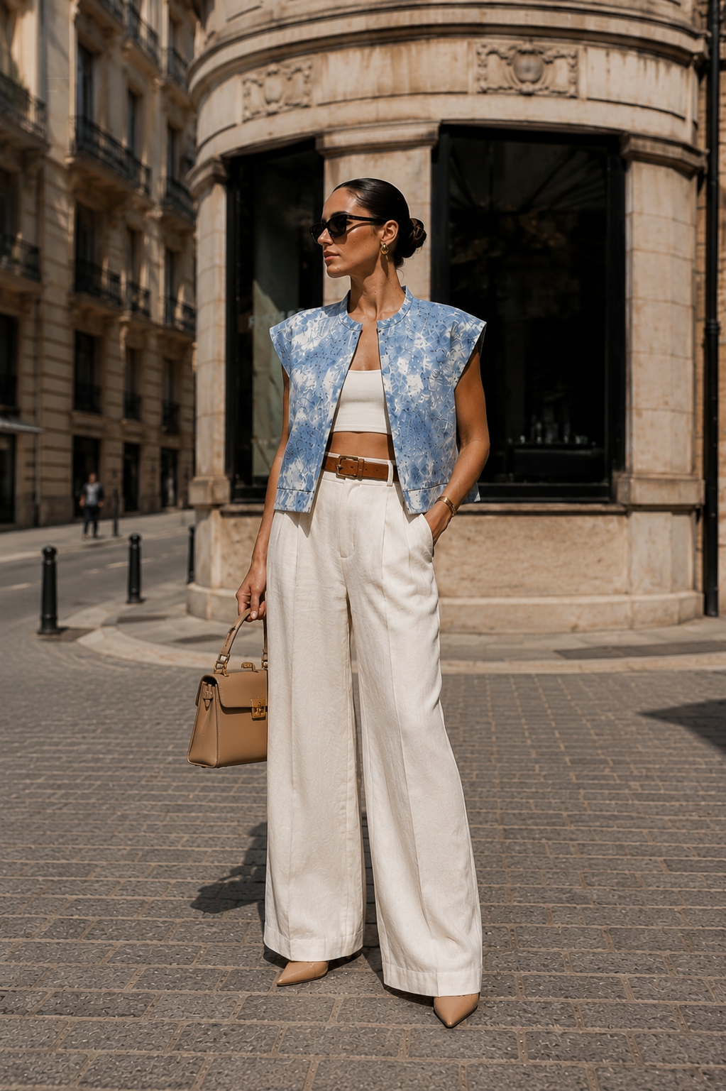 The Cloudburst Foil Denim Jacket