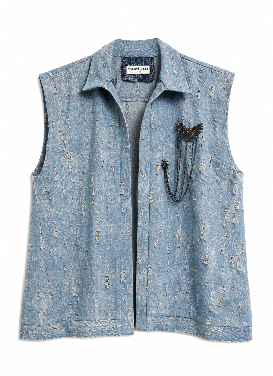 The Nomad Chain Denim Vest
