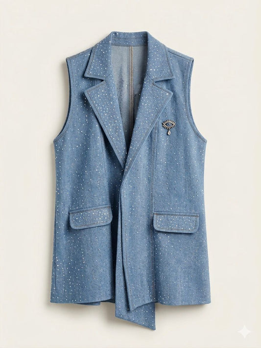 The Luna Evil Eye Blazer Vest