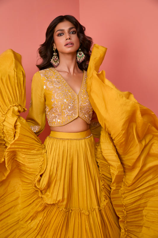 Ochre Dori Skirt and Layered Skirt Set