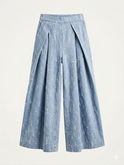The Nomad Pleated Denim Pants