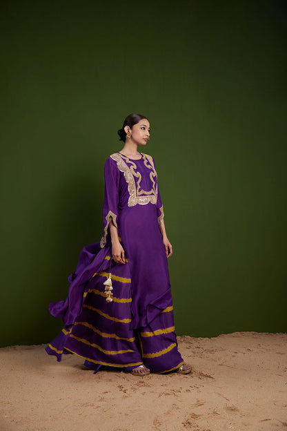 Purple Kurta Set