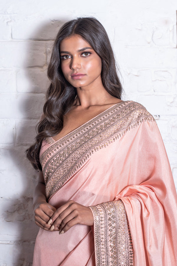 Pink Pearl Saree – Seema Gujral